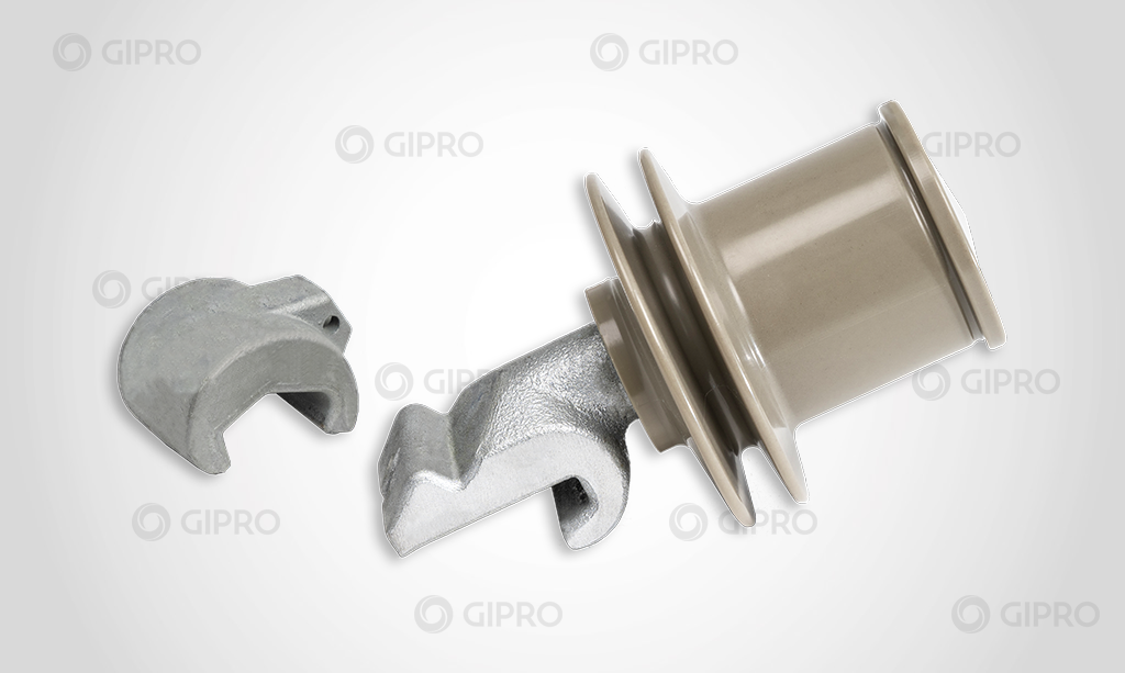 Dritte Schiene Isolator mit Klaue für U-Bahn Wien