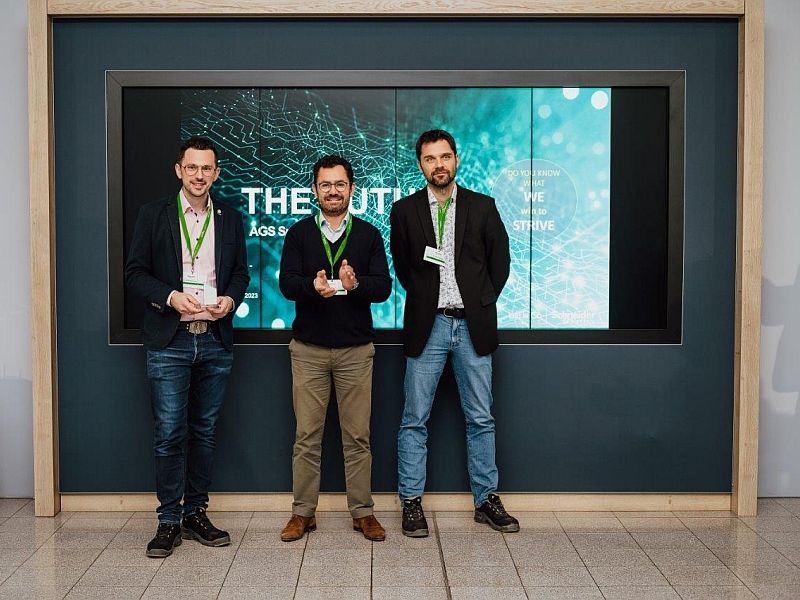 Dr. Christoph Pichler und Dr. Markus Grinschgl am Schneider Future day