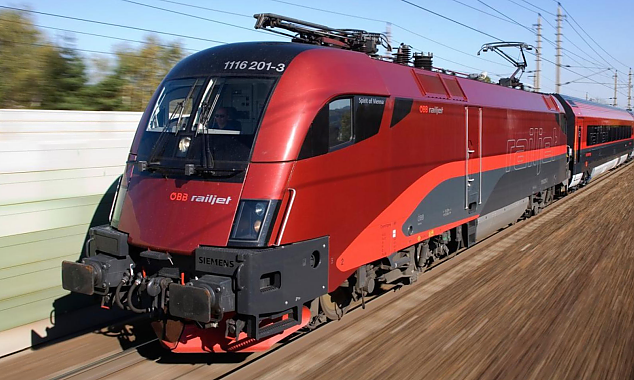 Ein ÖBB Railjet verlangt beste Isolatoren für die Bahntechnik